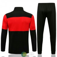 AC Milan Chaqueta Negro Rojo + Pantalon Negro Rojo 2021/2022