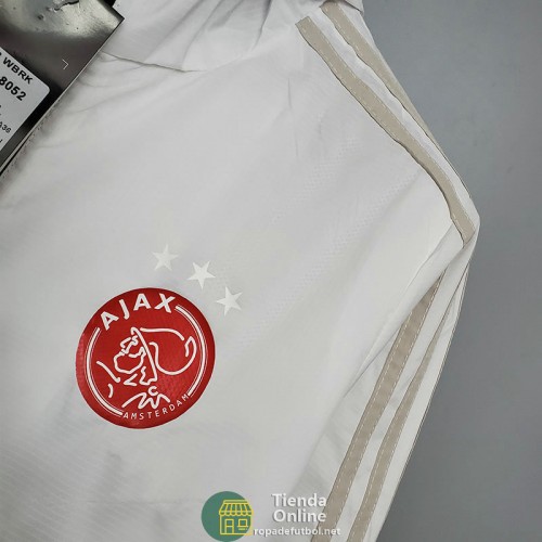 Ajax Chaqueta Rompevientos Negro Blanco 2021/2022