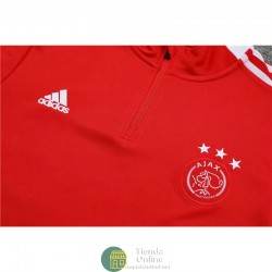 Ajax Sudadera De Entrenamiento Rojo + Pantalon Rojo 2021/2022