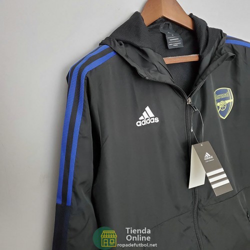 Arsenal Chaqueta Rompevientos Negro I 2022/2023