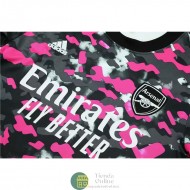 Arsenal Sudadera De Entrenamiento Rosado Pattern + Pantalon Negro 2021/2022