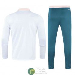 Arsenal Sudadera De Entrenamiento Blanco + Pantalon Verde 2021/2022