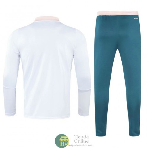 Arsenal Sudadera De Entrenamiento Blanco + Pantalon Verde 2021/2022