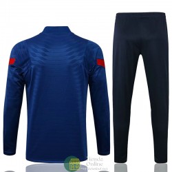 Atletico De Madrid Sudadera De Entrenamiento Azul + Pantalon Armada 2021/2022