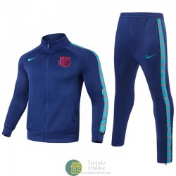 Barcelona Chaqueta Azul + Pantalon Azul 2021/2022