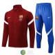 Barcelona Chaqueta Rojo + Pantalon Azul 2021/2022