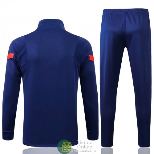 Barcelona Chaqueta Sharp Azul + Pantalon 2021/2022