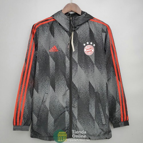 Bayern Munich Chaqueta Rompevientos Negro Pattern 2021/2022