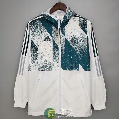 Bayern Munich Chaqueta Rompevientos Blanco Verde 2021/2022