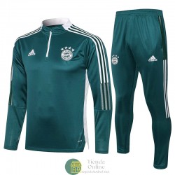 Bayern Munich Sudadera De Entrenamiento Verde II + Pantalon Verde II 2021/2022