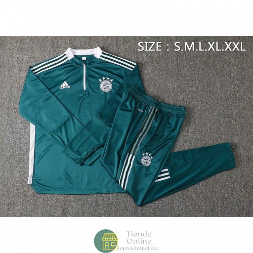 Bayern Munich Sudadera De Entrenamiento Verde II + Pantalon Verde II 2021/2022