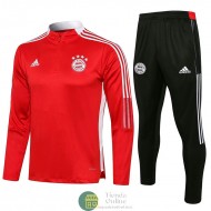 Bayern Munich Sudadera De Entrenamiento Rojo II + Pantalon Negro II 2021/2022