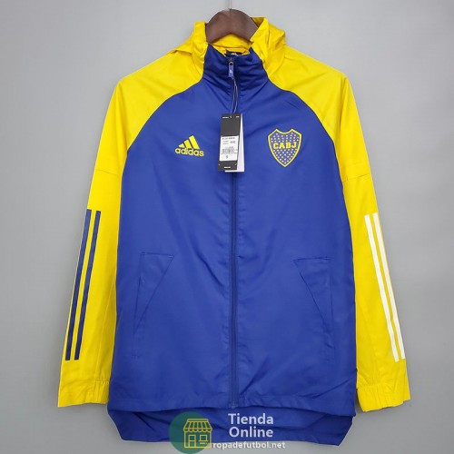 Boca Juniors Chaqueta Rompevientos Azul Amarillo 2021/2022