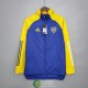 Boca Juniors Chaqueta Rompevientos Azul Amarillo 2021/2022