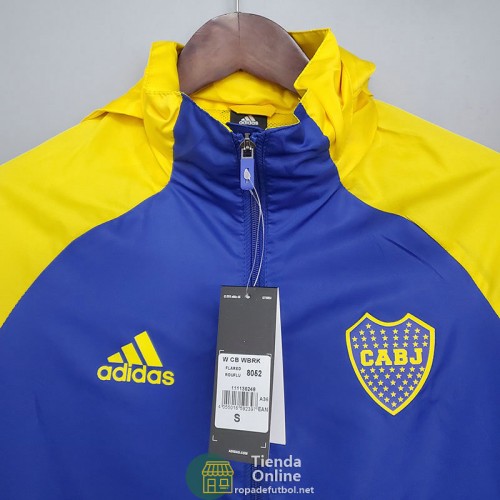 Boca Juniors Chaqueta Rompevientos Azul Amarillo 2021/2022