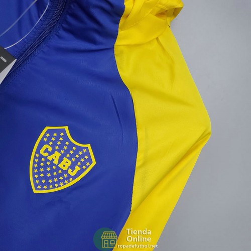 Boca Juniors Chaqueta Rompevientos Azul Amarillo 2021/2022