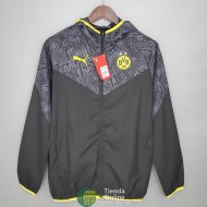 Borussia Dortmund Chaqueta Rompevientos Negro Gris 2021/2022