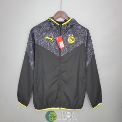 Borussia Dortmund Chaqueta Rompevientos Negro Gris 2021/2022