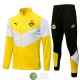 Borussia Dortmund Chaqueta Amarillo Blanco + Pantalon Negro 2021/2022