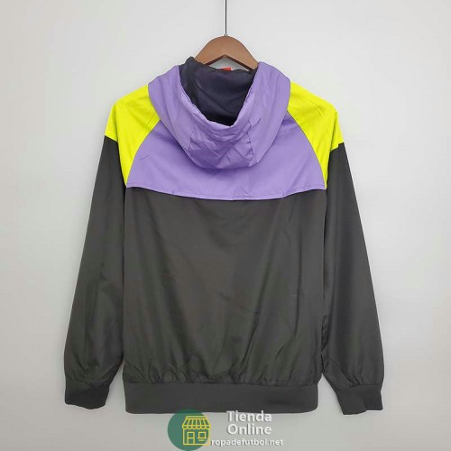 Brasil Chaqueta Rompevientos Purple Negro II 2021/2022