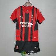 Camiseta AC Milan Niños Primera Equipación 2021/2022