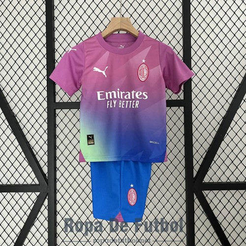 Camiseta AC Milan Ninos Tercera Equipación 2023/2024