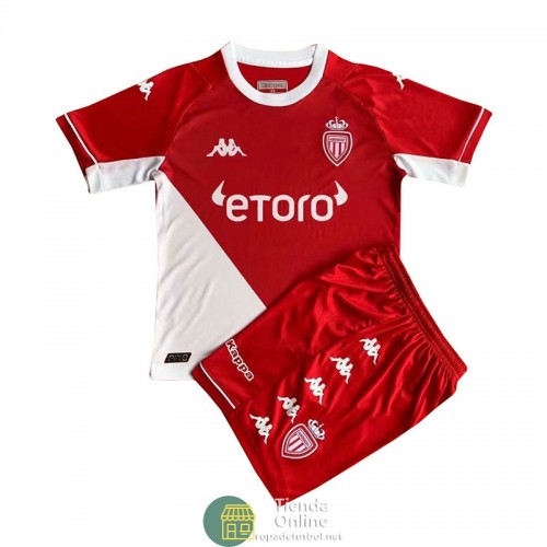 Camiseta AS Monaco Niños Primera Equipación 2021/2022