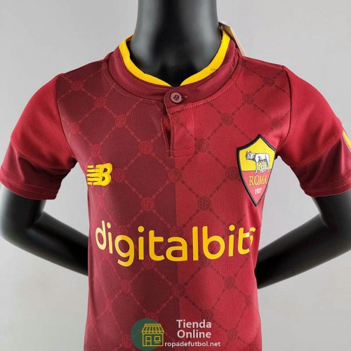 Camiseta AS Roma Ninos Primera Equipacion 2022/2023