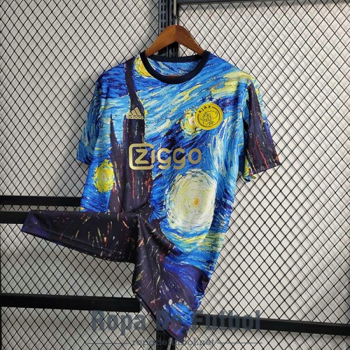 Camiseta Ajax x Van Gogh Blue 2023/2024