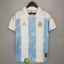 Camiseta Argentina Commemorative Edition Blanco Azul 2021/2022