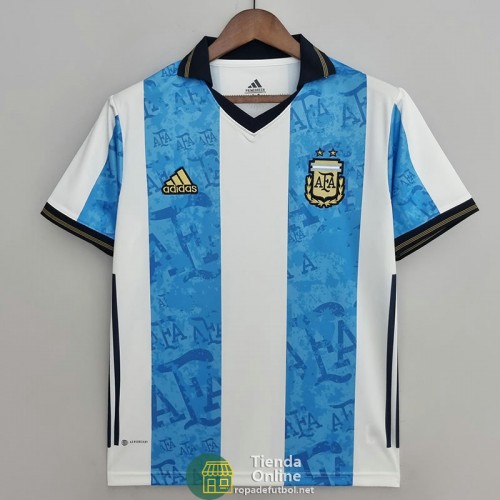 Camiseta Argentina Commemorative Blanco Azul 2021/2022