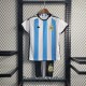 Camiseta Argentina Niños 3 Star Primera Equipación 2022/2023