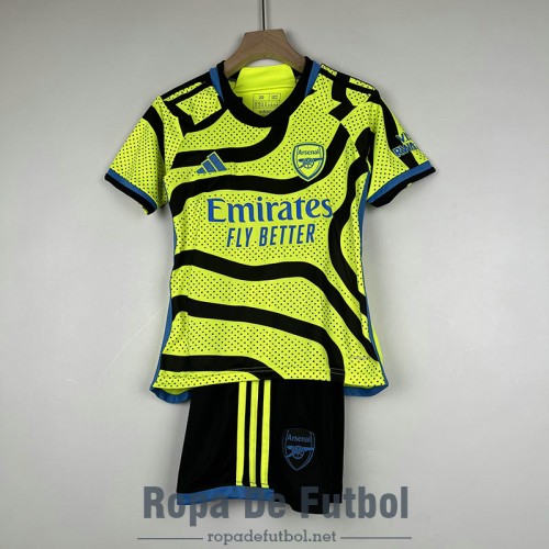 Camiseta Arsenal Ninos Segunda Equipacion 2023/2024