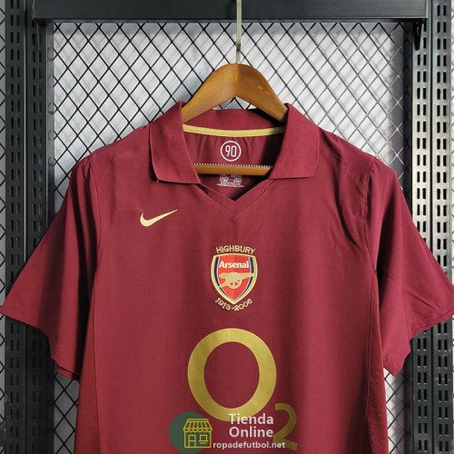 Camiseta Arsenal Retro Primera Equipación 2005/2006