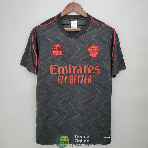 Camiseta Arsenal Training Adidas x 424 Negro 2021/2022