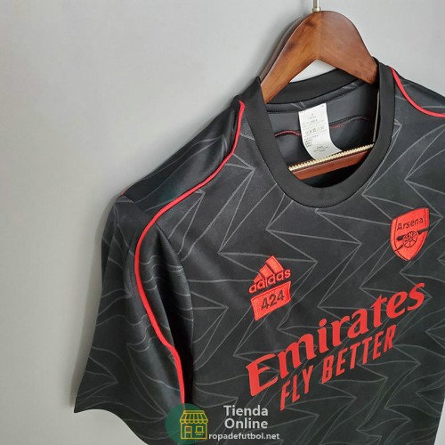 Camiseta Arsenal Training Adidas x 424 Negro 2021/2022