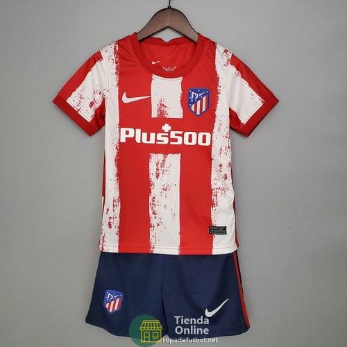 Camiseta Atletico De Madrid Niños Primera Equipación 2021/2022