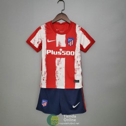 Camiseta Atletico De Madrid Niños Primera Equipación 2021/2022