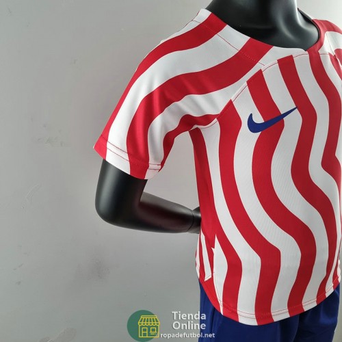 Camiseta Atletico De Madrid Niños Primera Equipación 2022/2023