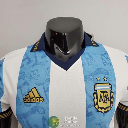 Camiseta Authentic Argentina Commemorative Blanco Azul 2021/2022