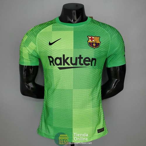 Camiseta Authentic Barcelona Portero Verde 2021/2022