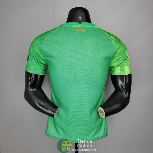 Camiseta Authentic Barcelona Portero Verde 2021/2022