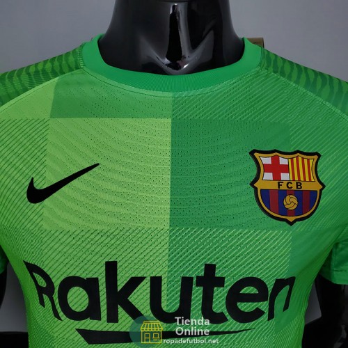 Camiseta Authentic Barcelona Portero Verde 2021/2022