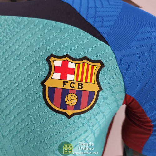 Camiseta Authentic Barcelona Training Suit Azul I 2022/2023