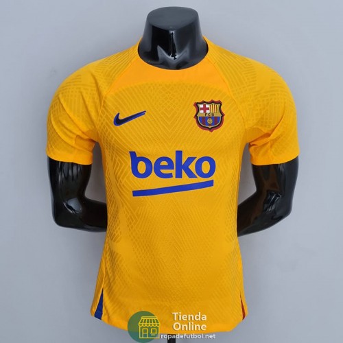 Camiseta Authentic Barcelona Training Suit Amarillo I 2022/2023