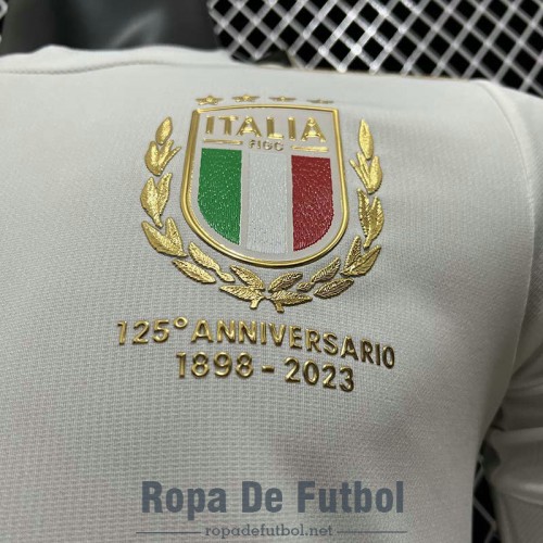 Camiseta Authentic Italia 125th Anniversary White 2023/2024