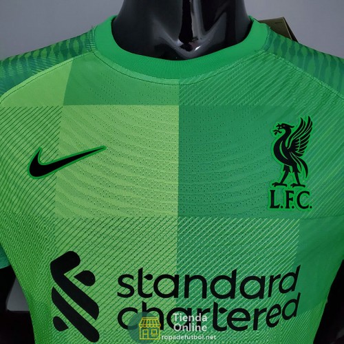 Camiseta Authentic Liverpool Portero Verde 2021/2022