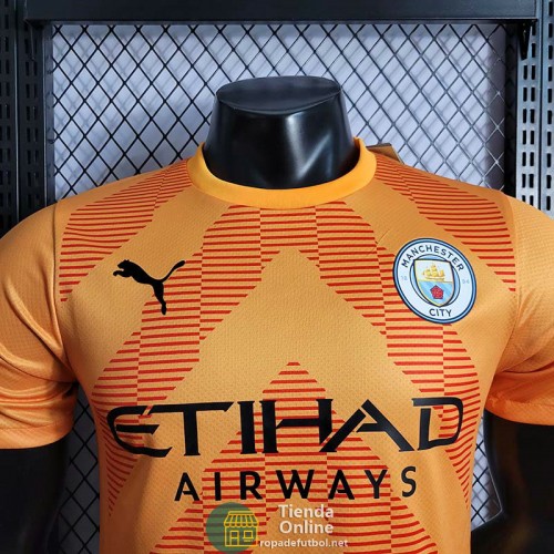 Camiseta Authentic Manchester City Portero Orange 2022/2023