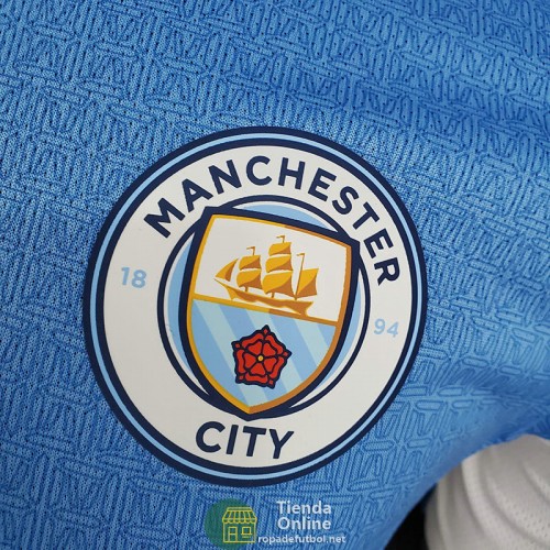 Camiseta Authentic Manchester City Primera Equipación 2021/2022