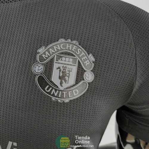 Camiseta Authentic Manchester United Negro I 2022/2023